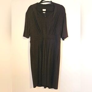 CHICO'S CLASSIC PLEATED SHORT SLEEVE DRESS SIZE MEDIUM - NWT